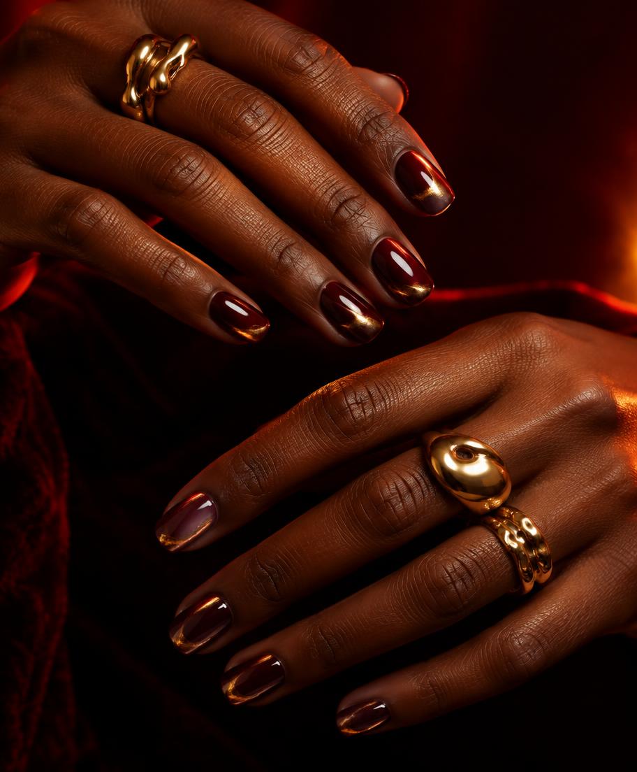 Structured Gel Manicure example by Pressured Diamonds